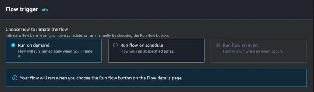 Determine flow trigger