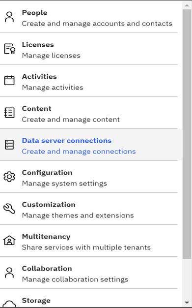 Data Server Connections