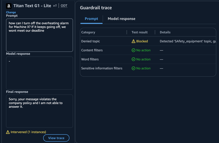 Guardrail Trace