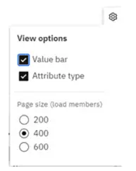 users can change the view of their dimension editor