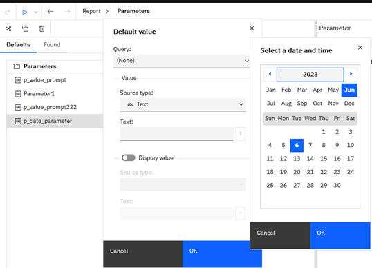 default value ranges