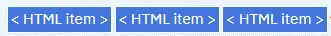 different parts of the HTML code required for the tooltip