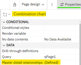 setup of combination chart query