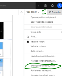 show generated SQL/MDX