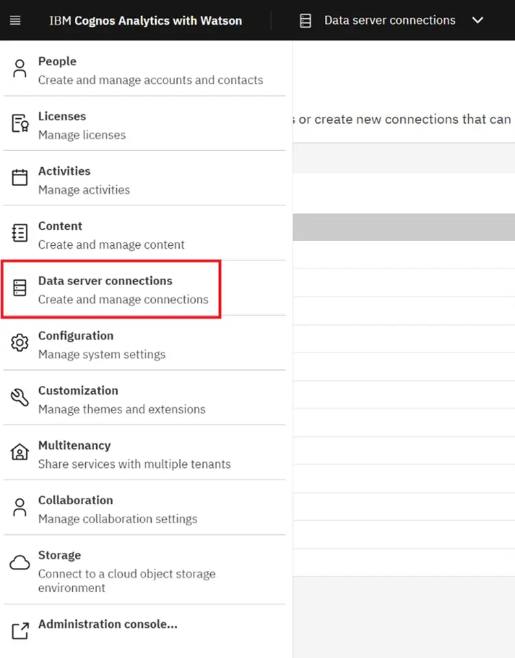 Data server connections