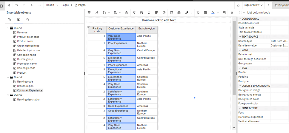 Image 10. Add Customer Experience for additional ranking details