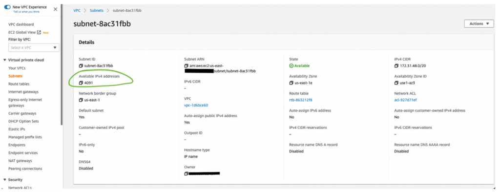 AWS VPC and Subnet