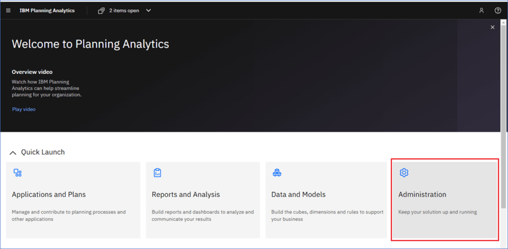 Uploading migrated data to Planning Analytics Engine