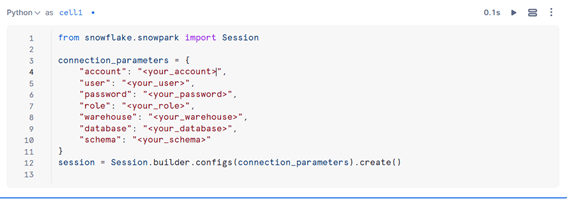 How to initialize the SnowPark session