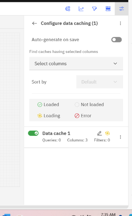 Configuring the local cache