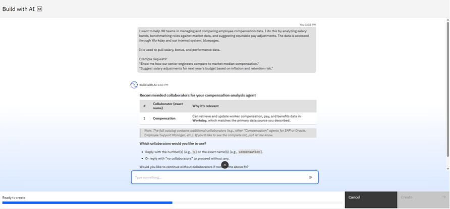 Start agent with a template